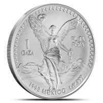 1992 Mexican Libertad 1 oz Silver Coin
