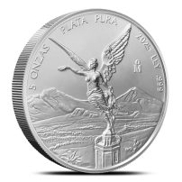 2025 Mexican Libertad 5 oz Silver Coin BU