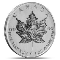 1996 Canadian Maple Leaf 1 oz Platinum Coin