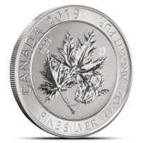 2019 Canadian SuperLeaf 1.5 oz Silver Coin