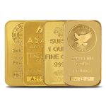 1 oz Gold Bars (Varied Condition, Any Mint)