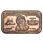 1 oz Copper $5 Banknote Bars (New)