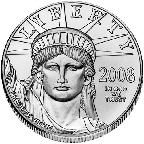 1/10 oz Platinum American Eagle Coins (Random Year, BU)