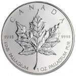 1 oz Palladium Canadian Maple Leaf Coins (Random Year)