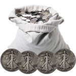 90% Silver Walking Liberty Half Dollars ($100 FV, Circulated)