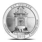 2010 5 oz Silver ATB Hot Springs Coins