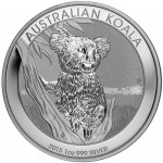 2015 1 oz Silver Australian Koala Coins (BU)