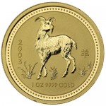 2003 1 oz Gold Australian Lunar Goat Coins