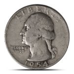 90% Silver Washington Quarters ($100 FV, Circulated)