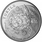 1 oz Silver New Zealand $2 Niue Hawksbill Turtle Coins (Random Year)