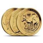 1/4 oz Gold Australian Kangaroo Coins (Random Year)