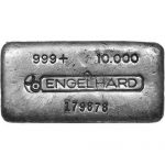 10 oz Silver Engelhard Poured Bars (Secondary Market)