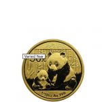 1/10 oz Gold Chinese Panda Coins (Random Year, Unsealed)