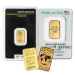 1/10 oz Gold Bars (Varied Condition, Any Mint)