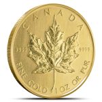 1985 1 oz Gold Canadian Maple Leaf Coins