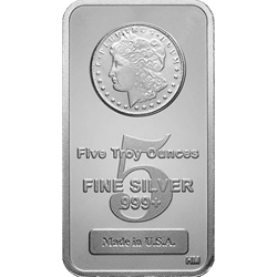 5 oz Silver Bar 999 Fine Silver