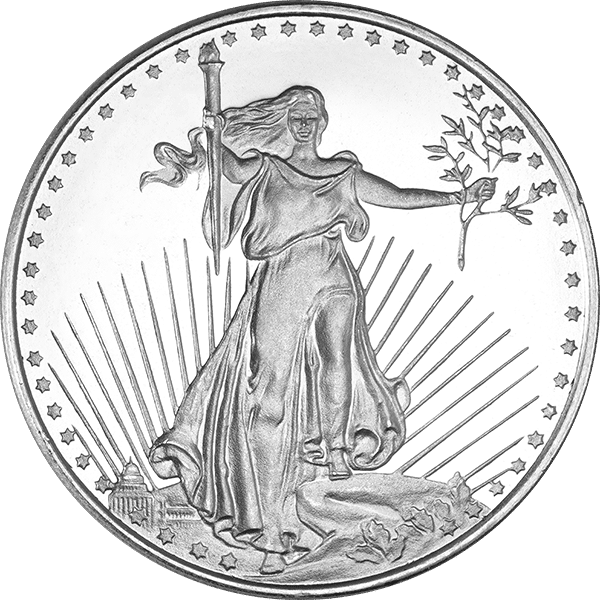 1 oz Silver Round St Gauden