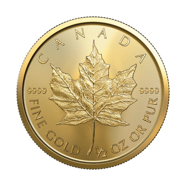 Canada 1/2 oz Gold Maple Leaf .9999 Fine (Random Year)