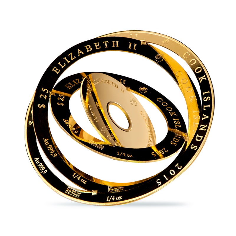 1 oz Gold Armillary – Valcambi Round