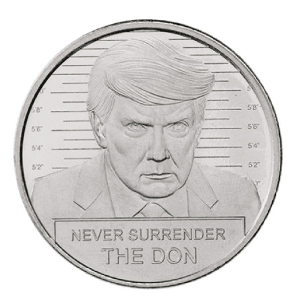 1 oz Silver Trump Never Surrender Round (The Don)