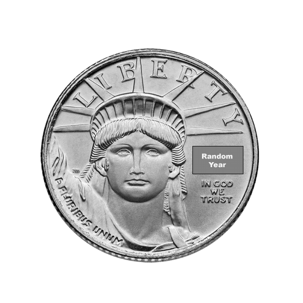 1/10 oz Platinum Eagle Coin Random Year