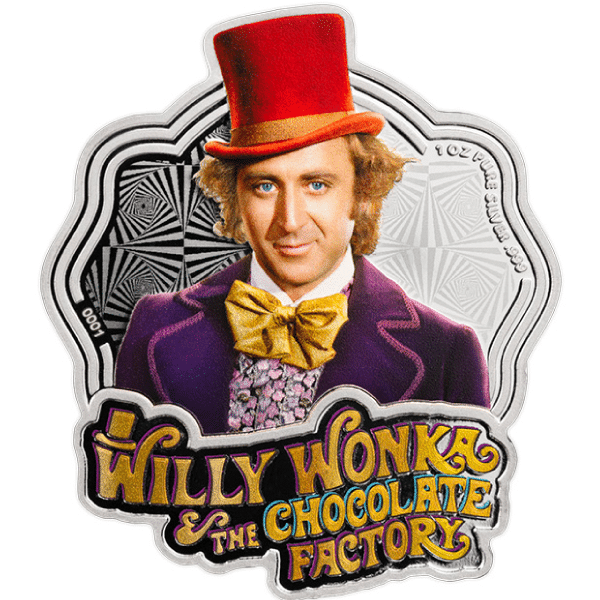 2024 1 oz Silver Willy Wonka Coin PAMP