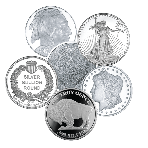 1 oz Silver Round Low Premium, Random Mint