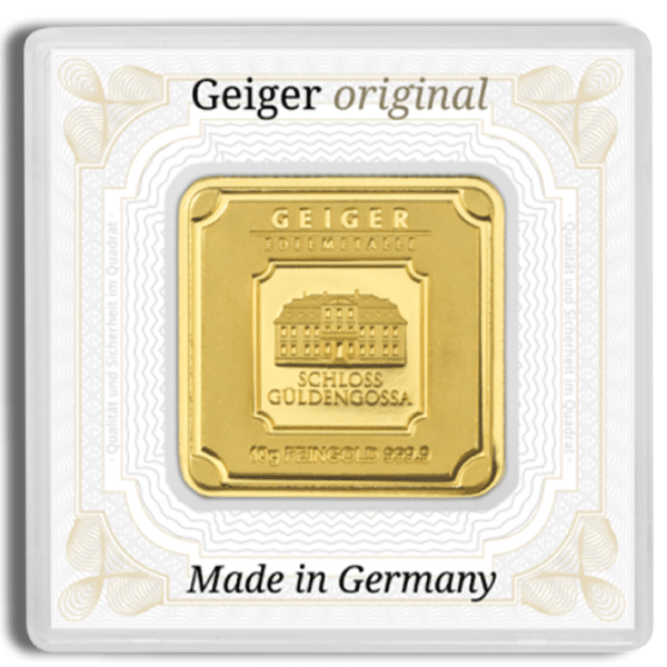 10 Gram Geiger Gold Bar – Geiger Edelmetalle In Assay