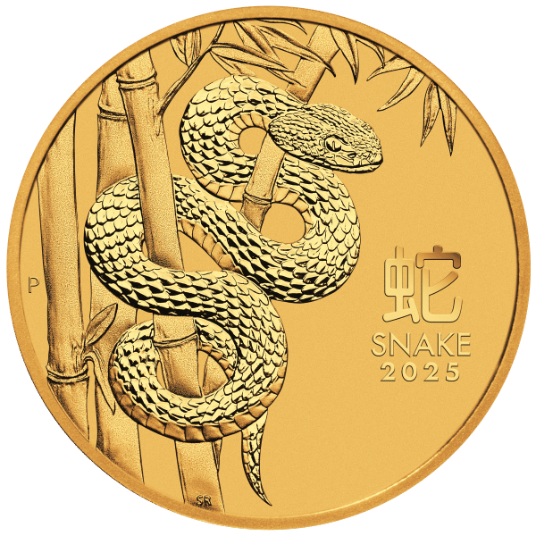 2025 1/4 oz Perth Mint Gold Snake (Lunar Series)