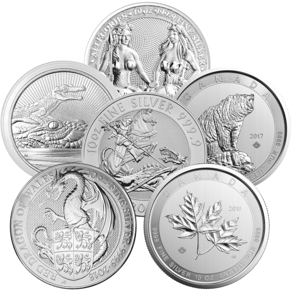10 oz Silver Sovereign Mint Coins Misc Type