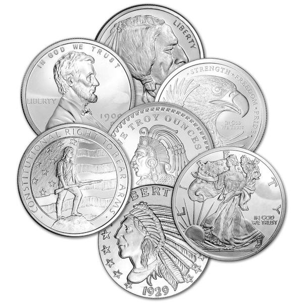 5 oz Silver Round Random Type
