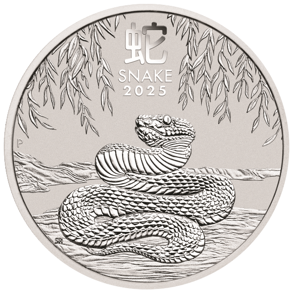 2025 5 oz Perth Mint Silver Snake (Lunar Series)