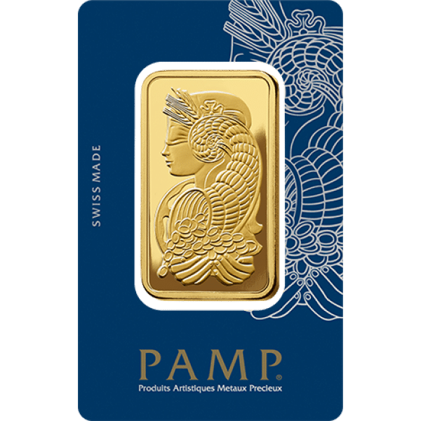 100 Gram Gold Bar PAMP Fortuna