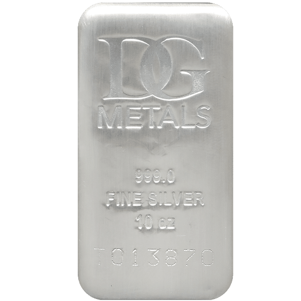 10 oz Silver Bar Dillon Gage