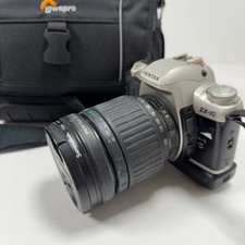 PENTAX ZX-10 35mm SLR Film Camera with Attached Lens, Vintage Photography Gear