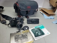 *READ* Vintage Yashica FR1 SLR 35mm Film Camera + 50mm 1:1.9 Lens With Winder