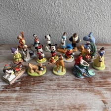 Lot Set Of 17 Vintage Disney Grolier Porcelain Figurines Huge Collection