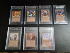 Magic the Gathering Antiquities Urza's Land Lot of 7 BGS Graded Cards  (8.5 to 9