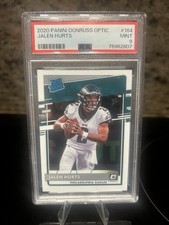 2020 Panini Don Ross Optic Jalen Hurts Rated Rookie PSA 9