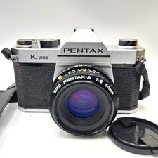 Pentax K1000 35mm SLR Film Camera with 50mm Lens Kit - Tested & Working Great!