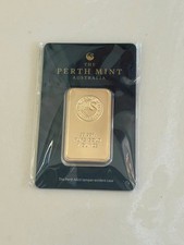 1 oz Perth Mint .9999 Fine Gold Bar Sealed Assay Card 31.107g Authentic Bullion