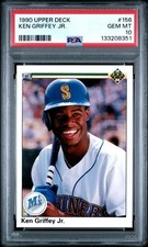 1990 UPPER DECK #156 KEN GRIFFEY JR 💎 PSA 10 - LOW POP 🔥 RARE 2nd YEAR SEATTLE