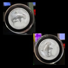 2015 Australia Great Hammerhead Shark 2 Coin Lot 1 oz Silver .999 Perth Mint
