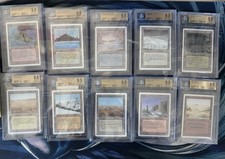 Magic: The Gathering BGS Graded 9.5 Revised Dual Lands Complete Set