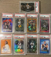 SPORTS CARD LOT NBA NFL MLB 1 RPA 1 AUTO 1 MEM 1 GRADED CARD PSA BGS SGC