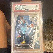 2019 Panini Prizm Ja Morant Instant Impact #12 PSA Graded Grizzlies