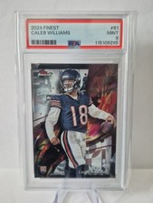 2024 Topps Finest Caleb Williams #61 RC Rookie PSA 9 MINT Chicago Bears QB