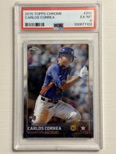 Topps 2015 Topps Chrome Carlos Correa Astros #205 RC PSA 6 EX-MT