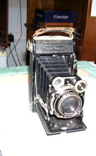 Vtg Zeiss Ikon Folding Camera Compur Shutter Tessar Lens Untested Parts
