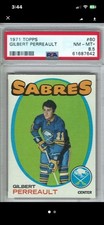1971 Topps #60 Gilbert Perreault Buffalo Sabres HOF Hockey Card PSA 8.5 NM-MINT+